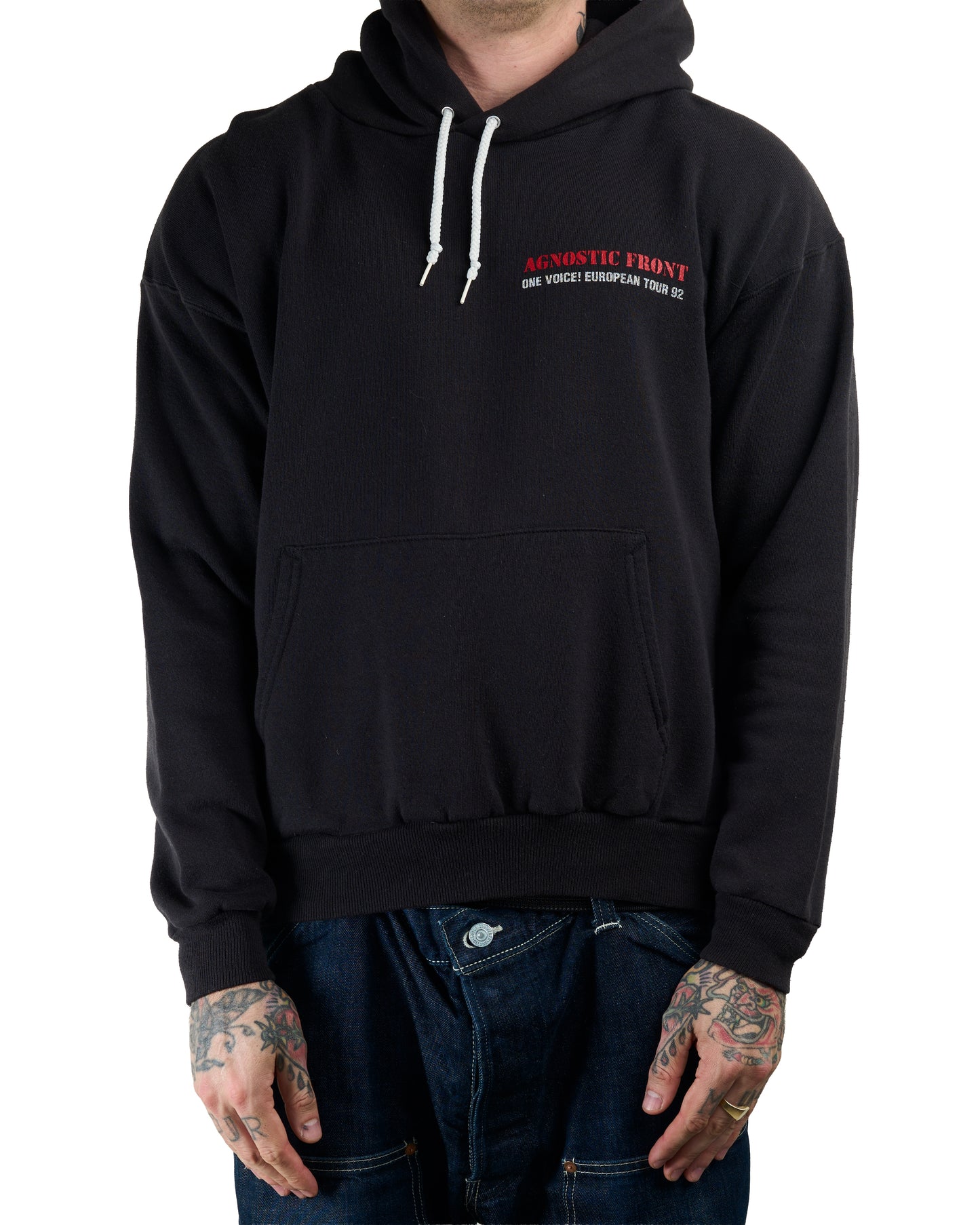 Vintage 1992 Agnostic Front One Voice Tour Hoodie
