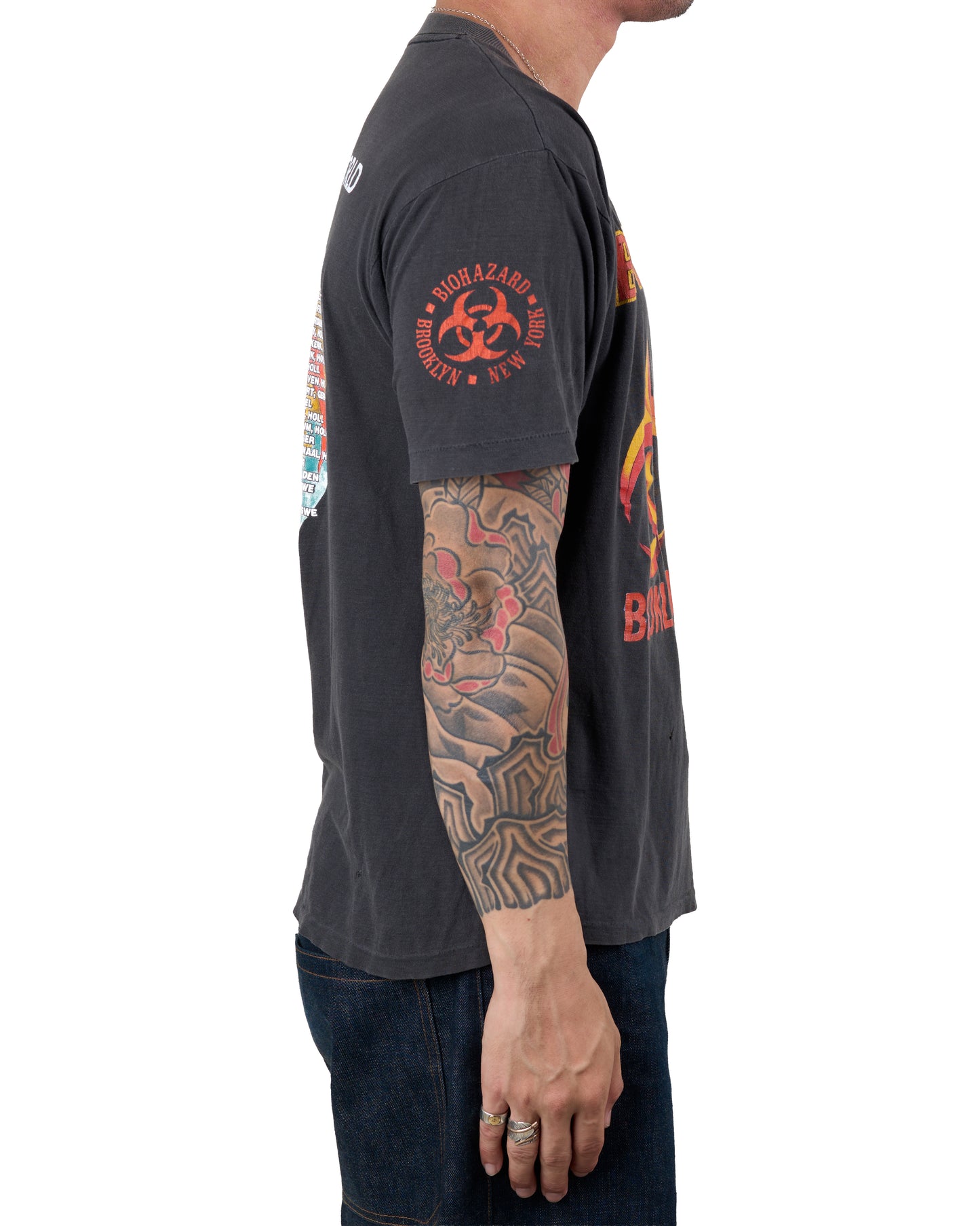 Vintage 1991 Biohazard Stomping The World Tour T-Shirt