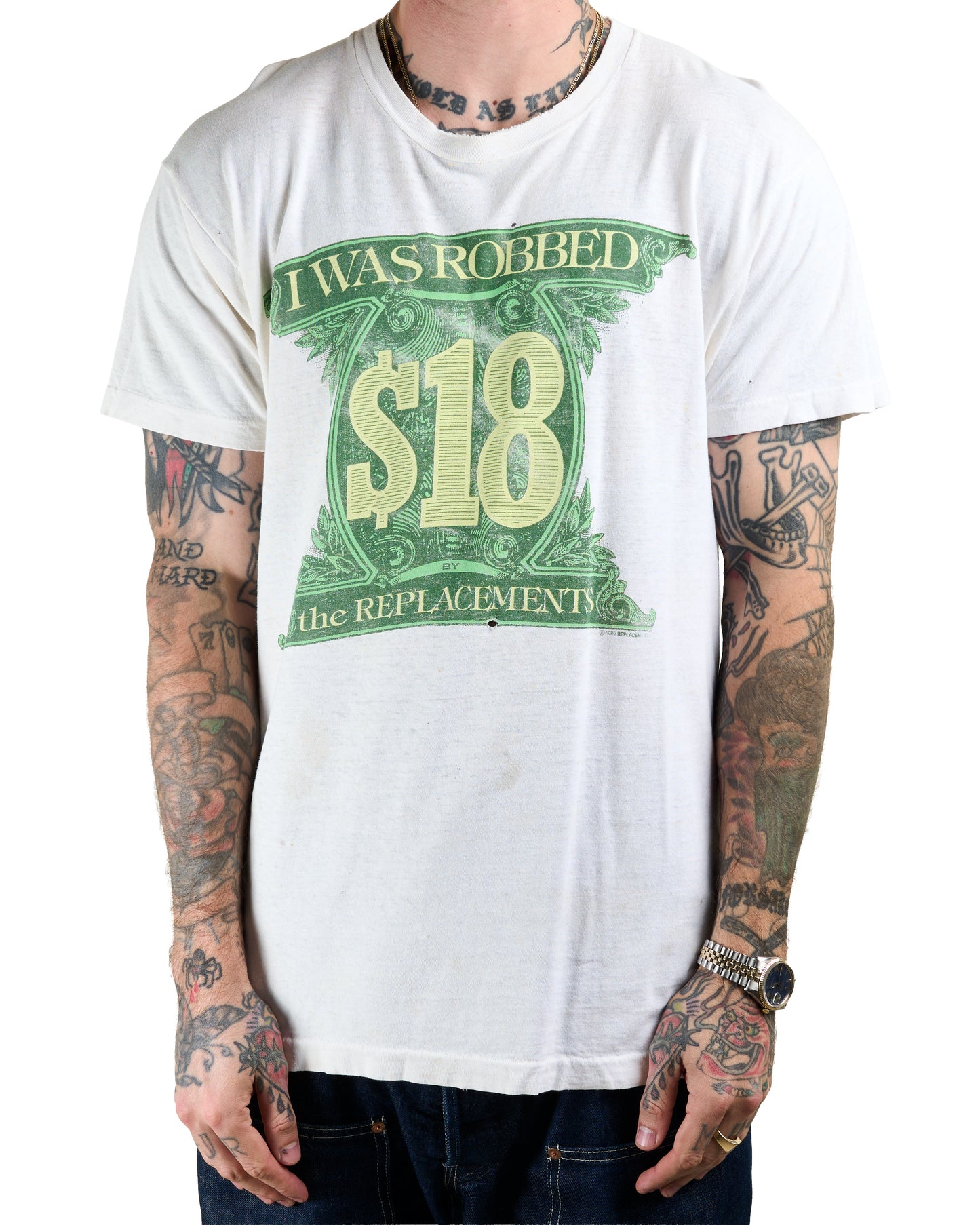 Vintage 1989 The Replacement I Was Robbed T-Shirt