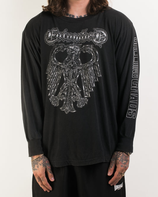 Vintage 1992 Entombed Breeding Chaos Tour Longsleeve