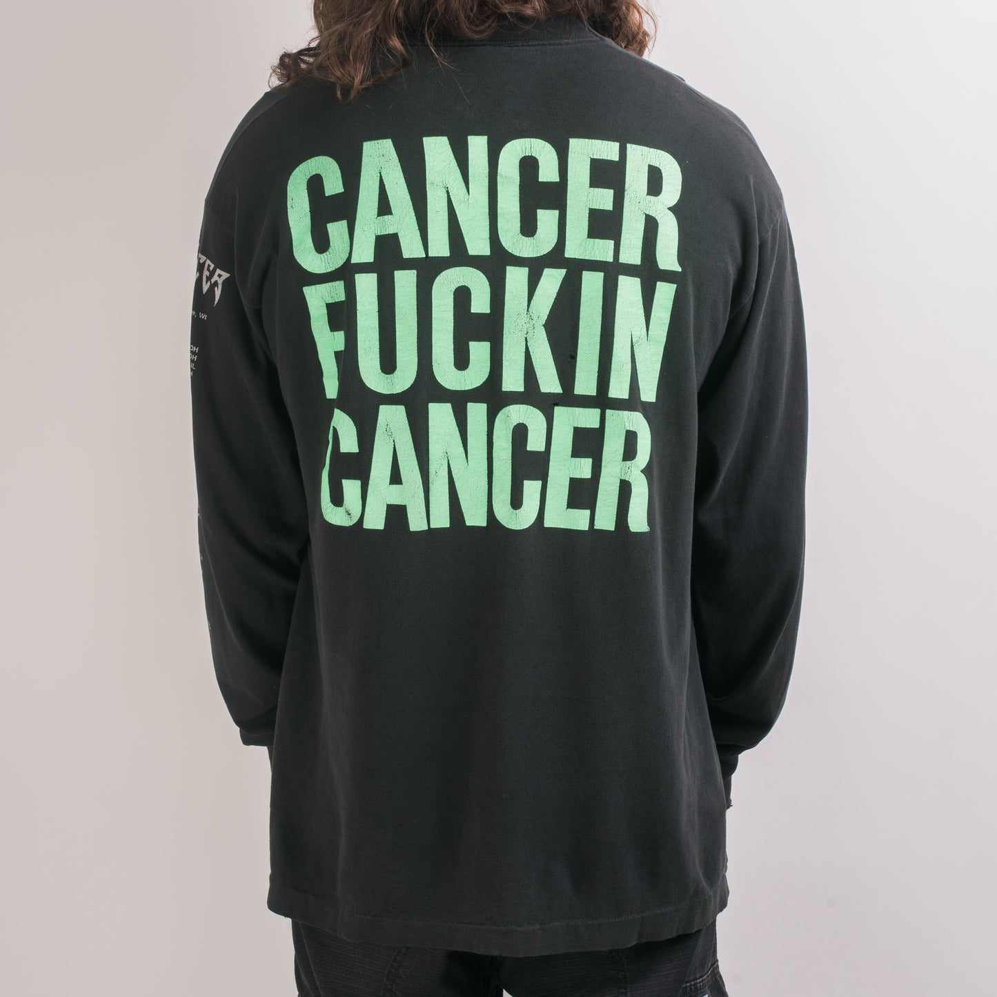 Vintage 1993 Cancer Sins Of Mankind Tour Longsleeve