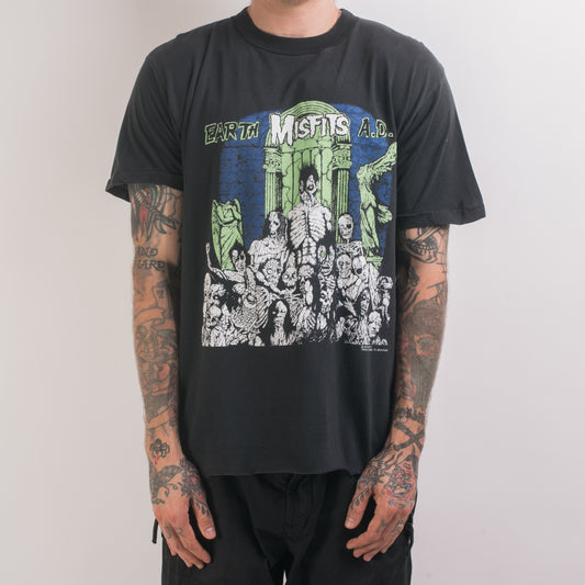Vintage 1990 Misfits Earth AD T-Shirt