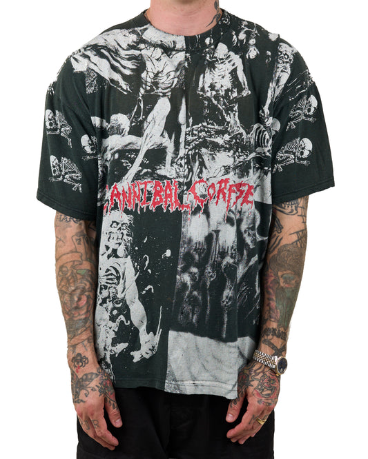 Vintage 1993 Cannibal Corpse All Over Print T-Shirt