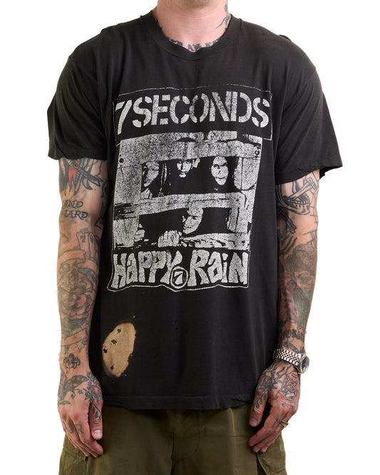 Vintage 1991 7 Seconds Happy Rain Tour T-Shirt
