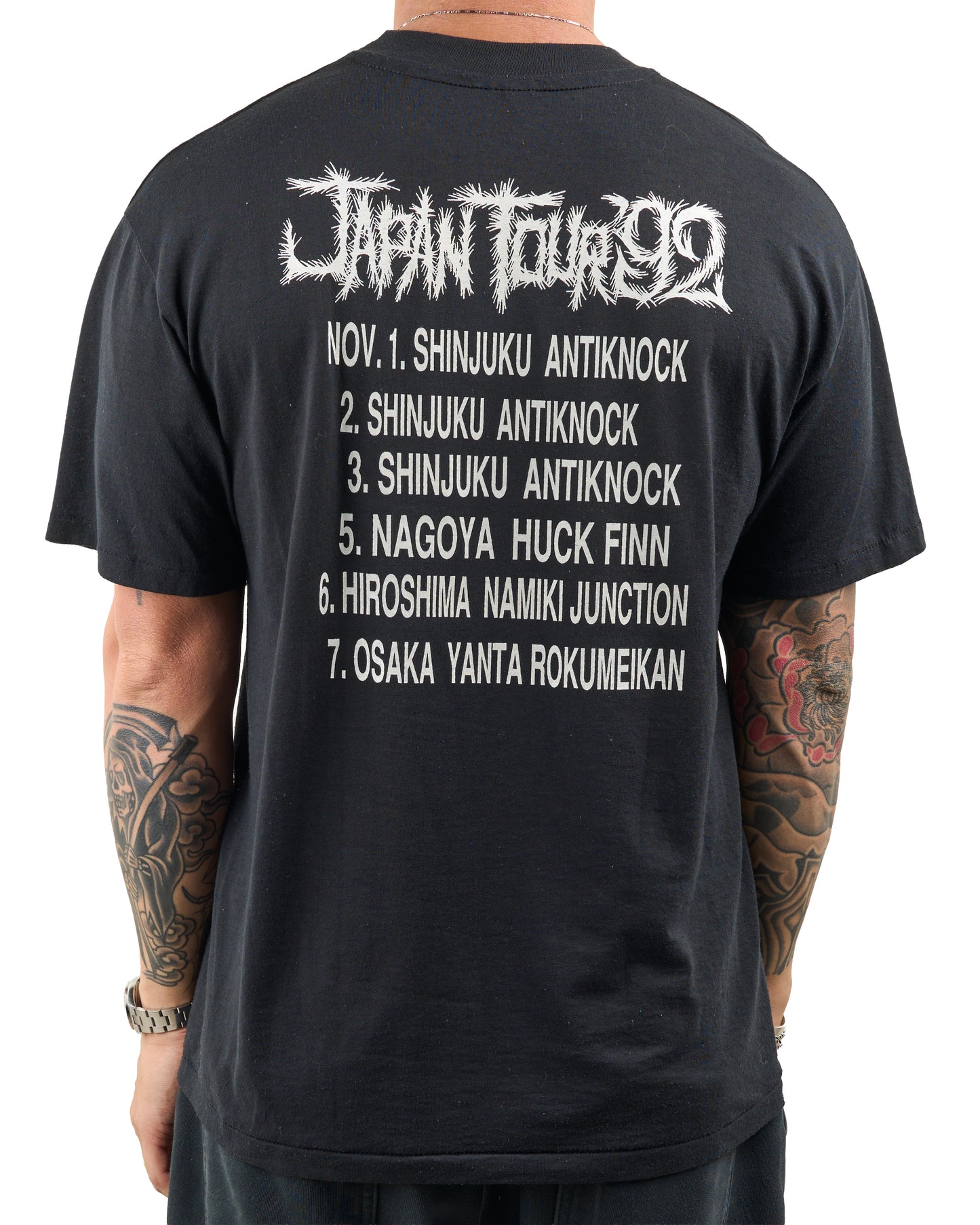Vintage 1992 Concrete Sox Nightmare Japan Tour T-Shirt