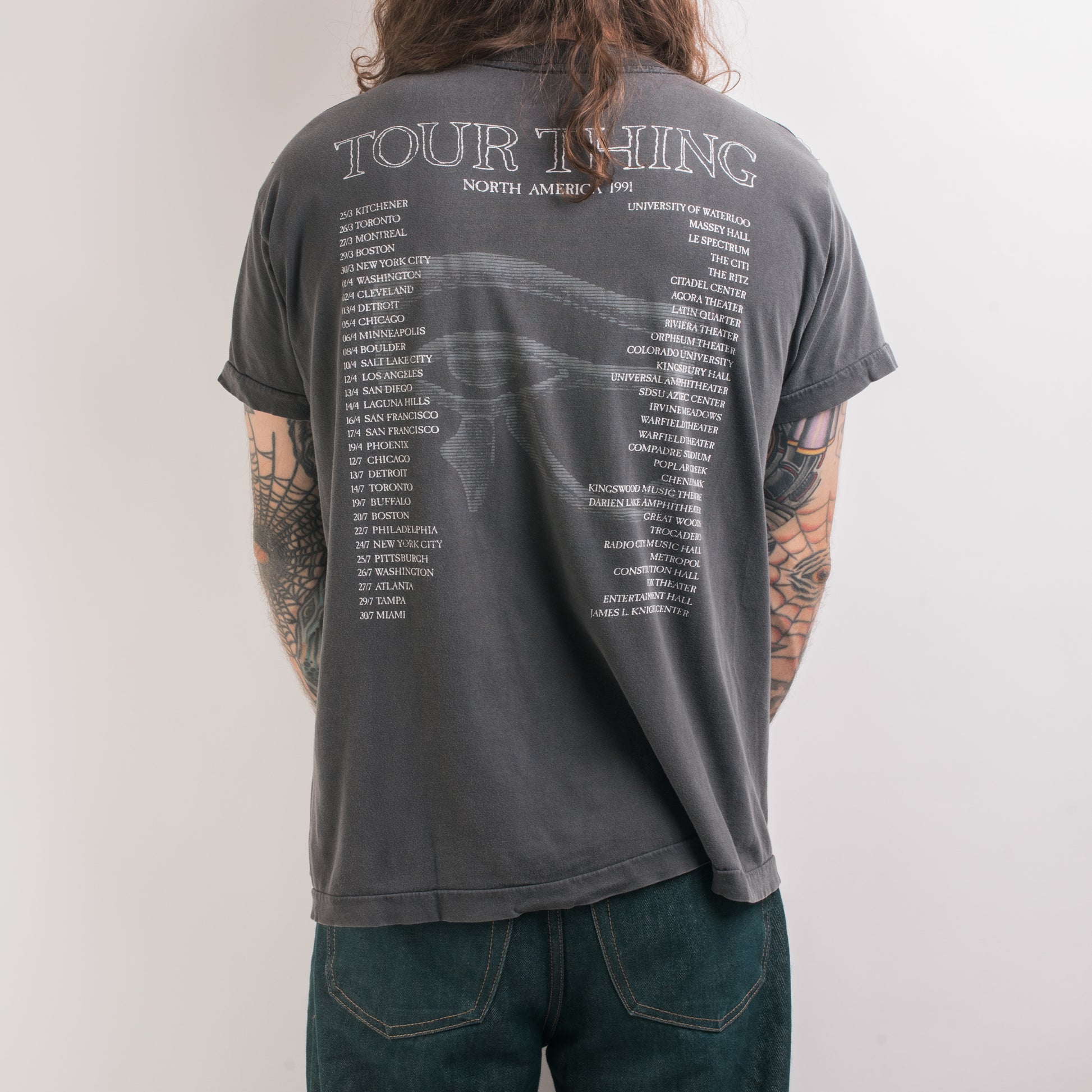 Vintage 1991 The Sisters Of Mercy Tour Thing TShirt Mills Vintage USA