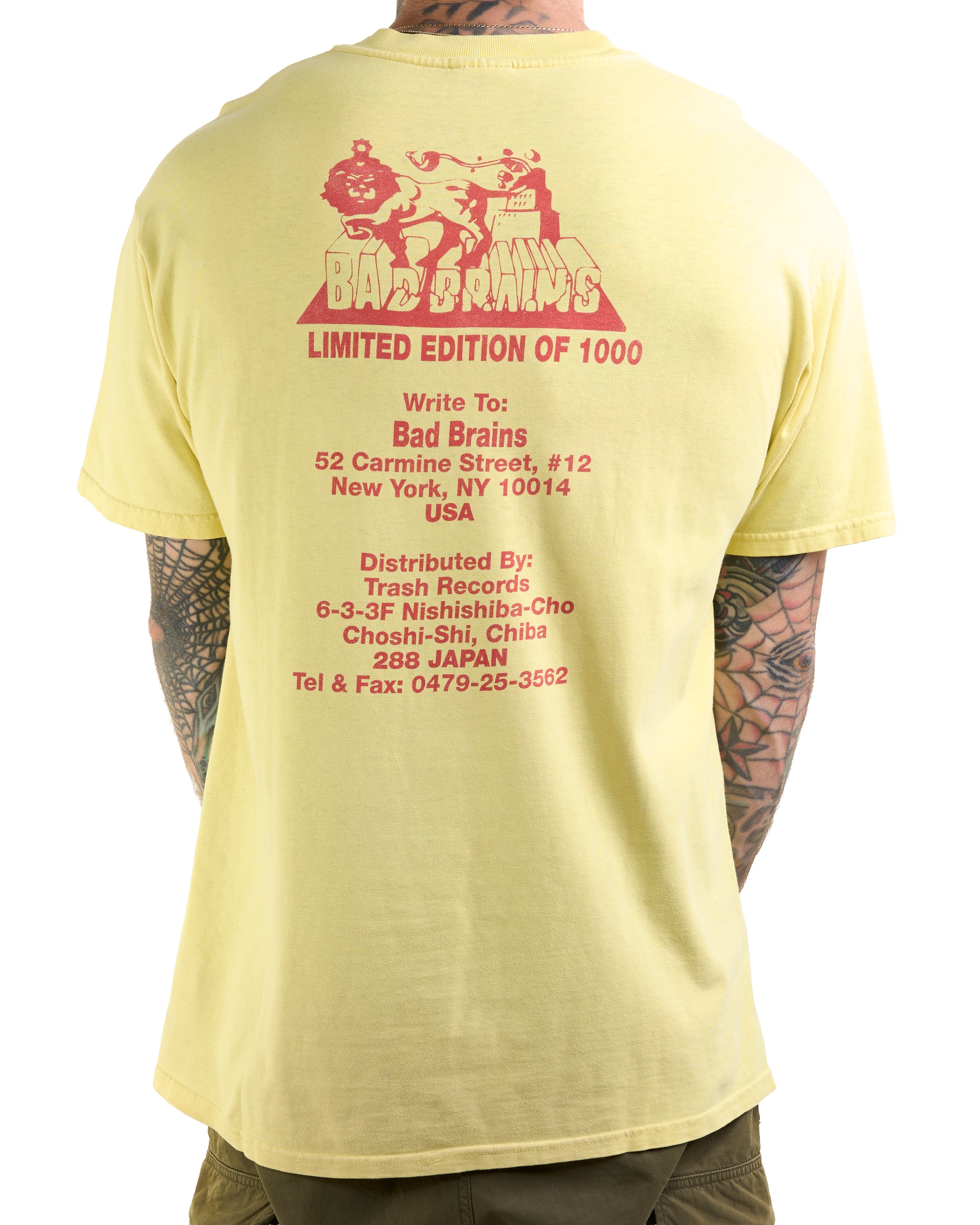 ビンテージ Bad Brains Tシャツ 95年製 1000枚限定 Vintage 1995 Bad Brains Japan Exclusive T-Shirt – Mills