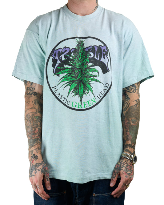 Vintage 90’s The Trouble Plastic Green Head T-Shirt