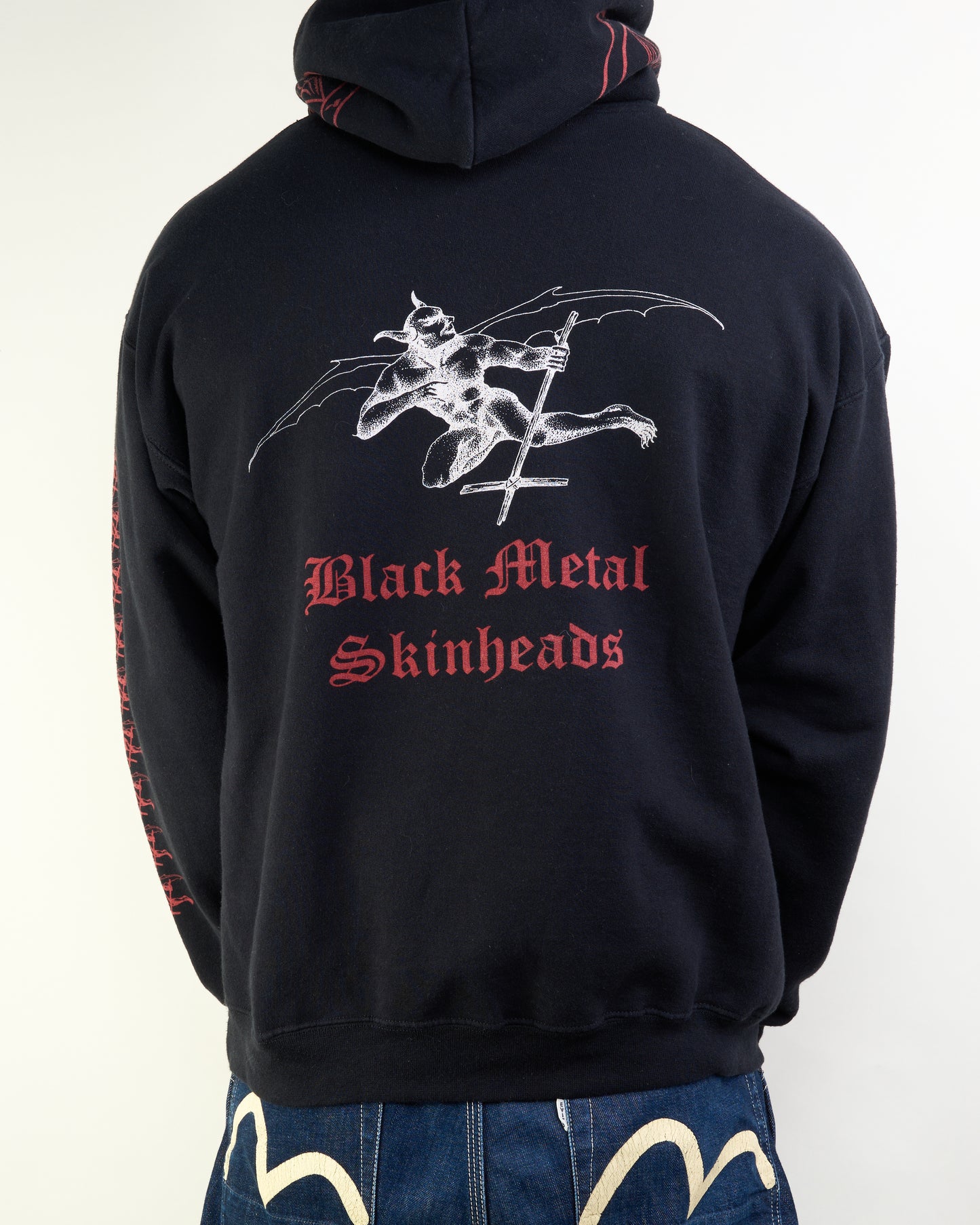 Vintage 90’s Blasphemy Black Metal Skinheads Hoodie