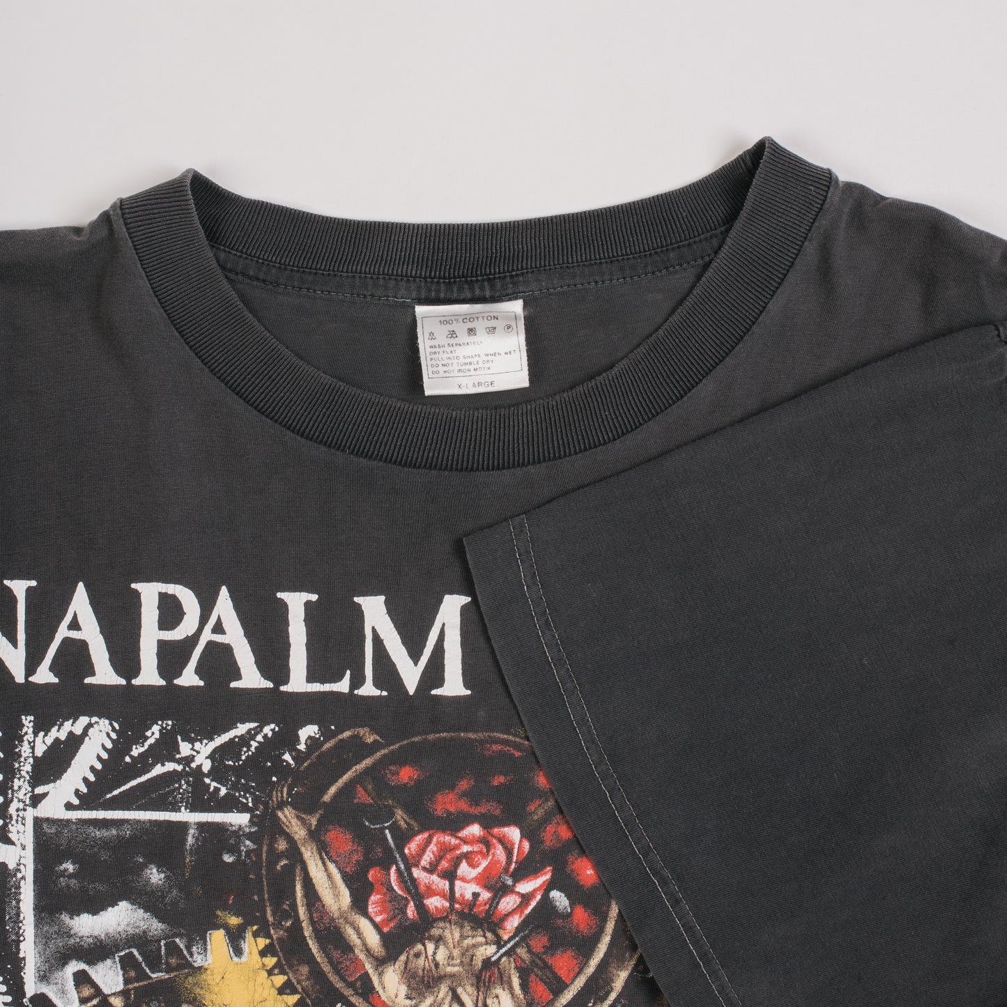 Vintage 1992 Napalm Death Campaign For Musical Destruction Tour T-Shirt