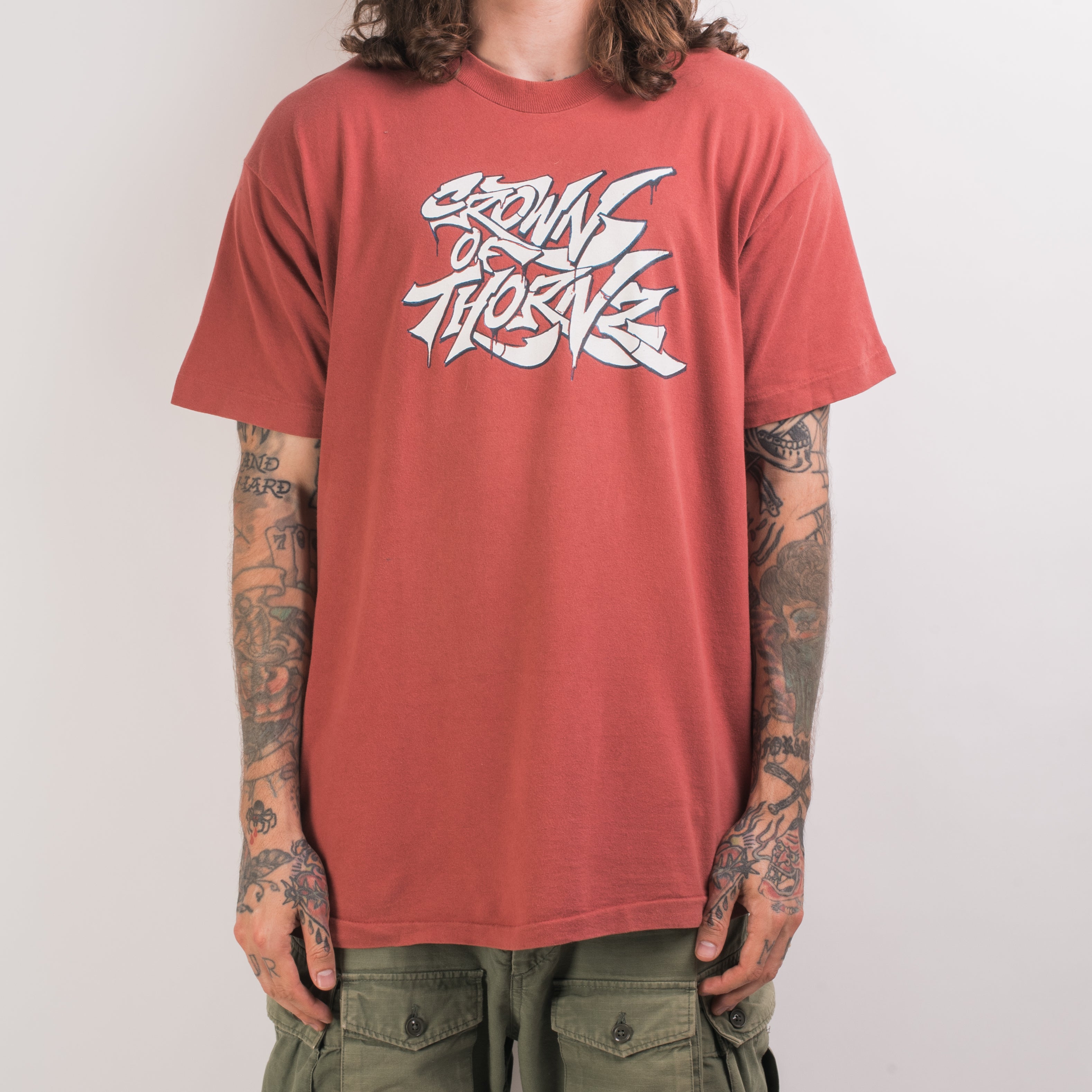 Vintage 90's Crown Of Thornz Head Check T-Shirt – Mills