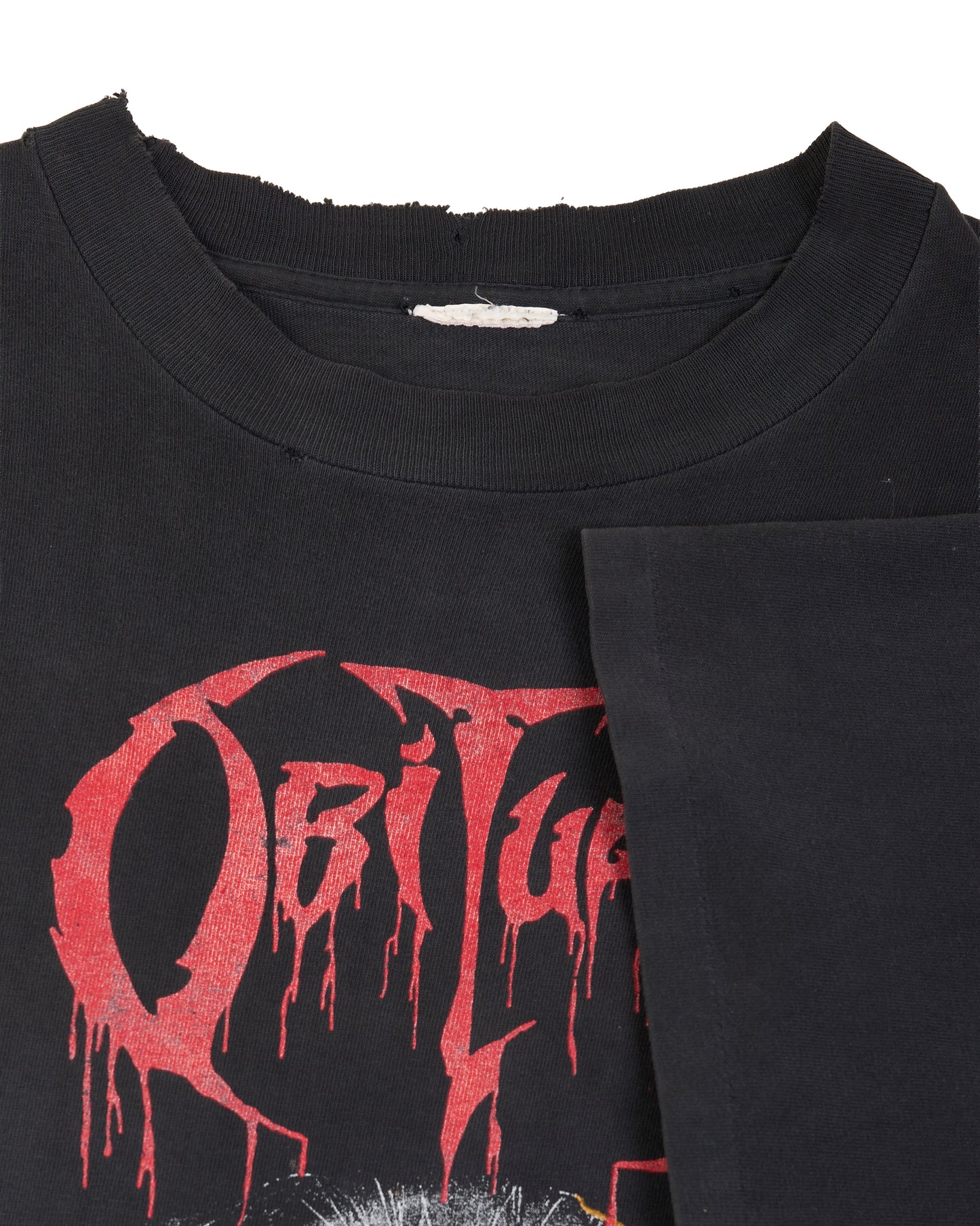 Vintage 1993 Obituary Cause Of Death Tour T-Shirt