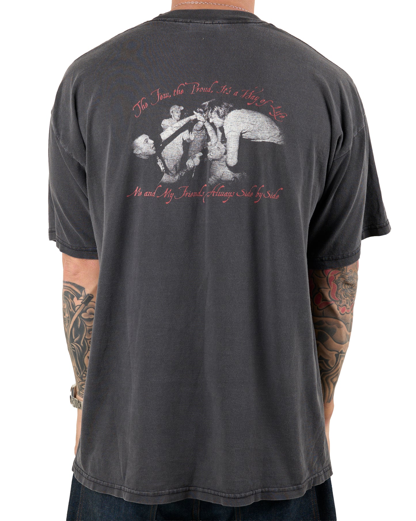 Vintage Death Threat Peace And Security T-Shirt
