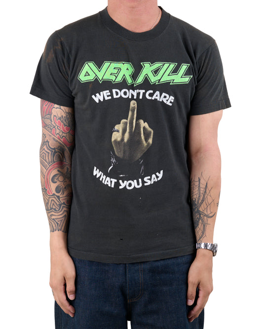 Vintage 80’s Overkill We Don’t Care T-Shirt