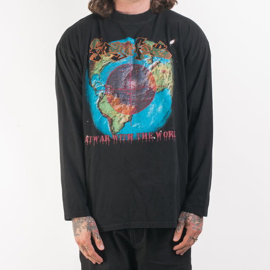 Vintage 1998 Fury Of Five At War With The World Tour Longsleeve