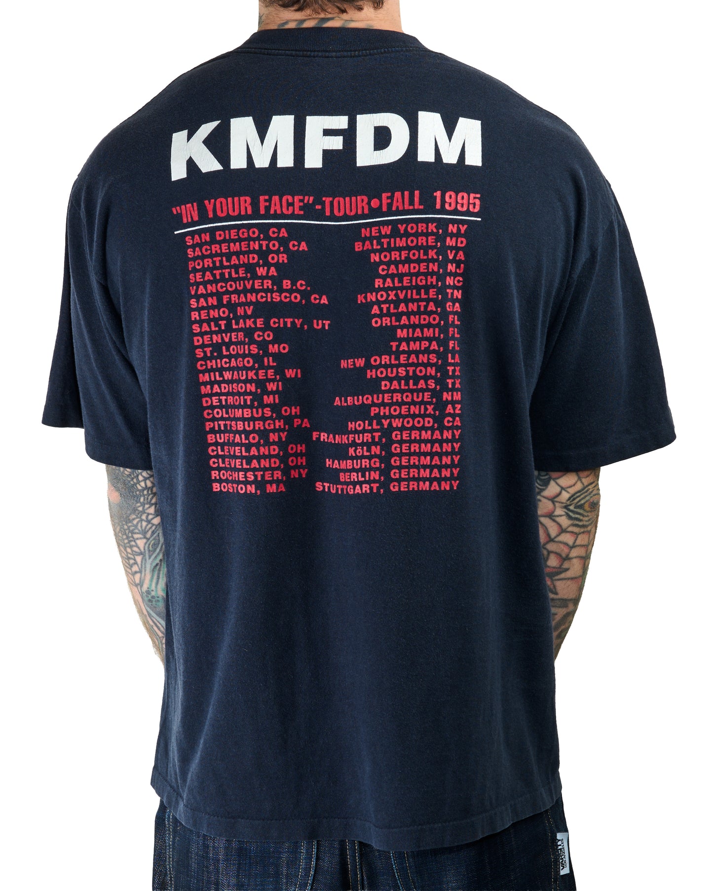 Vintage 1995 KMFDM In Your Face Tour T-Shirt