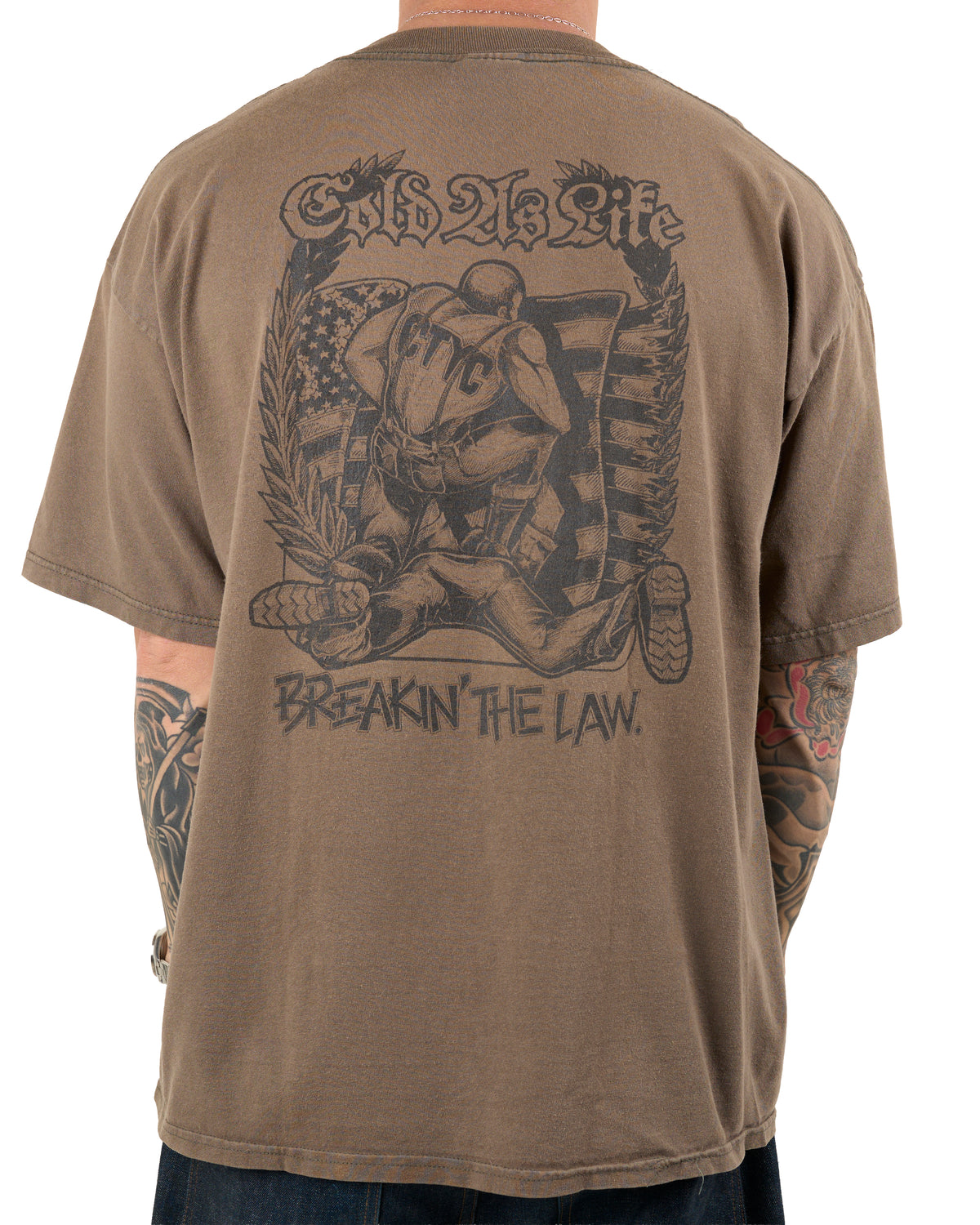 Vintage 90’s Cold As Life Breakin’ The Law T-Shirt