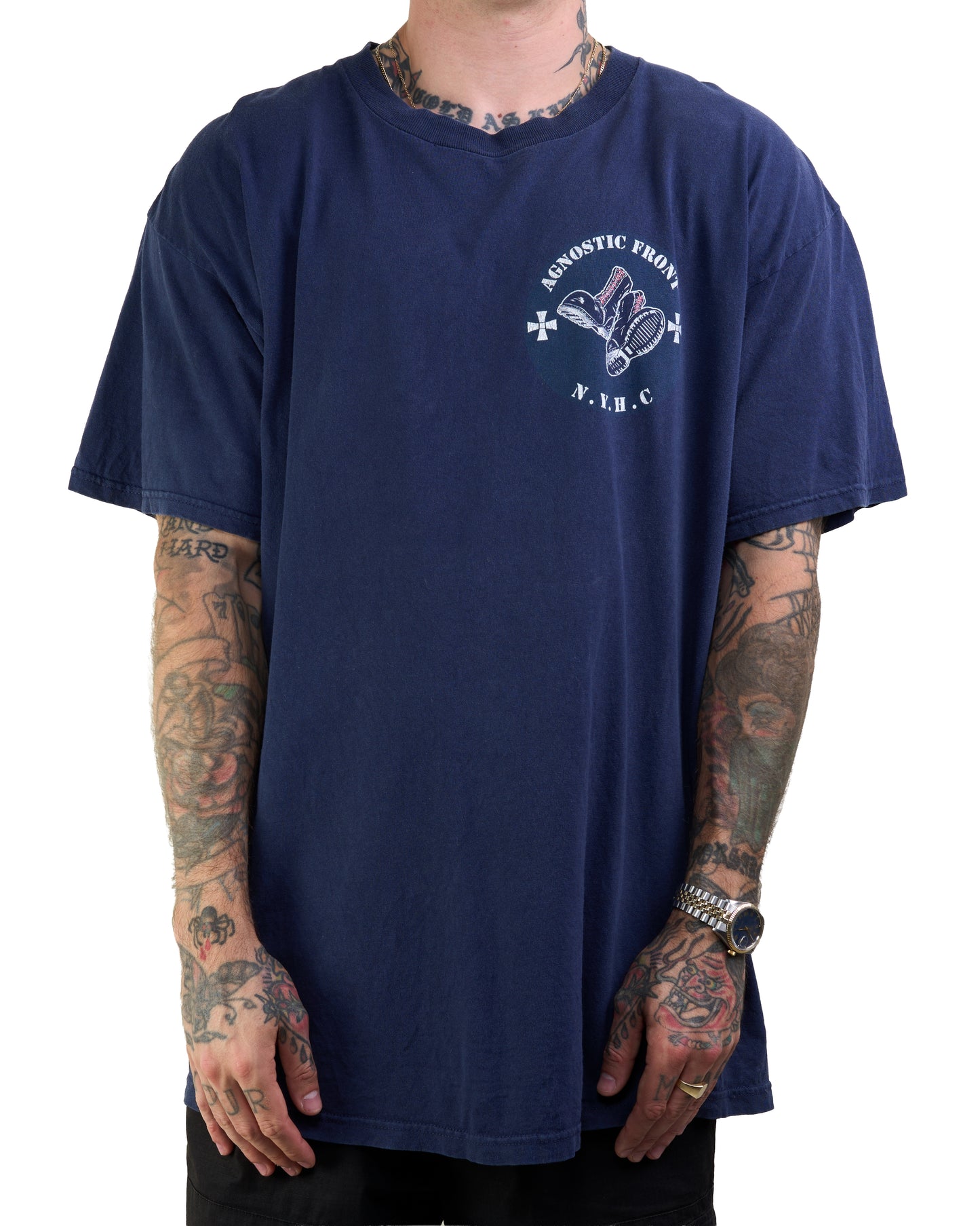 Vintage 1998 Agnostic Front Today Tomorrow Forever T-Shirt