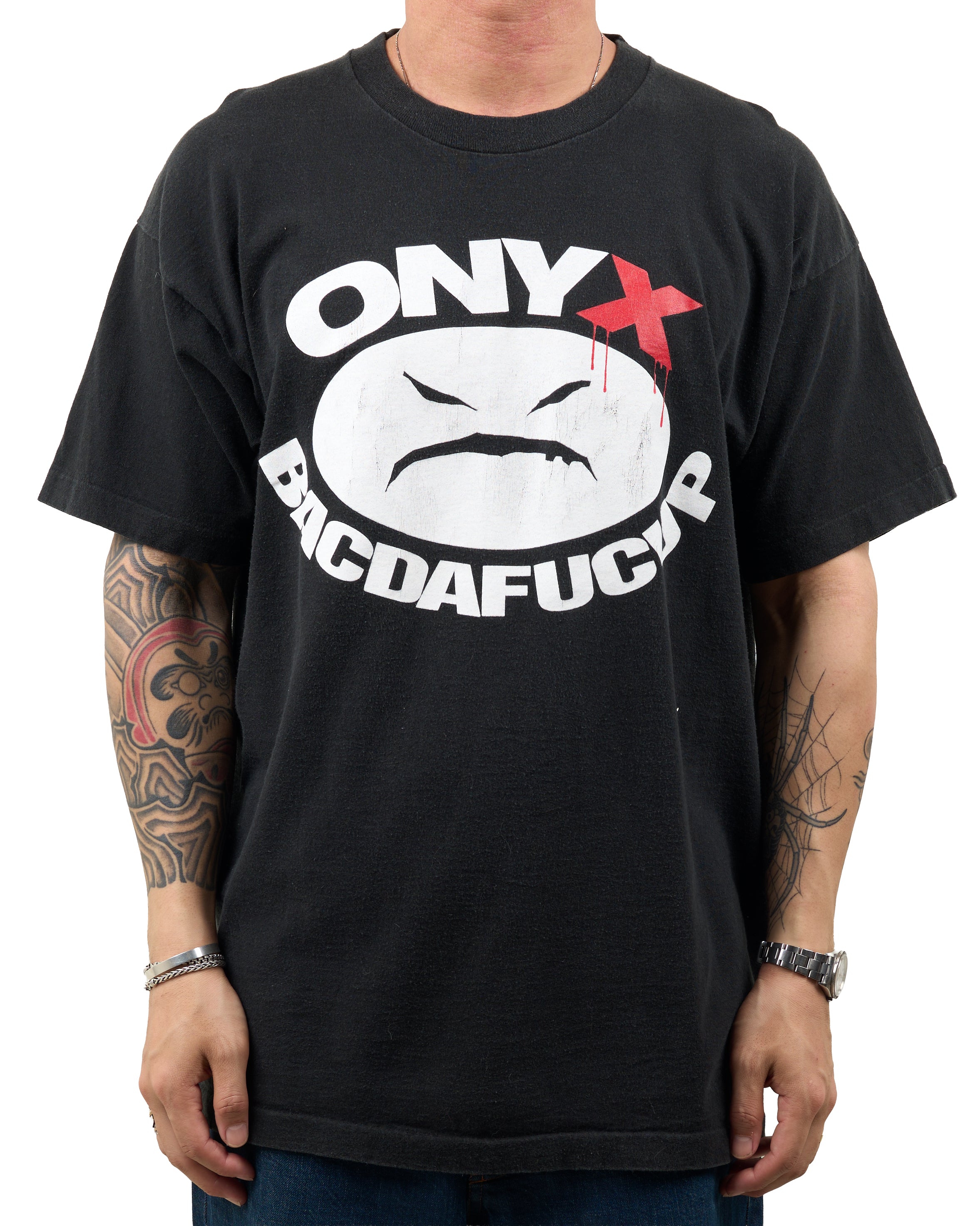 希少 90s XL ONYX vtg Tシャツ USA製 raptees JMJ Rap Tees – Mills Vintage USA