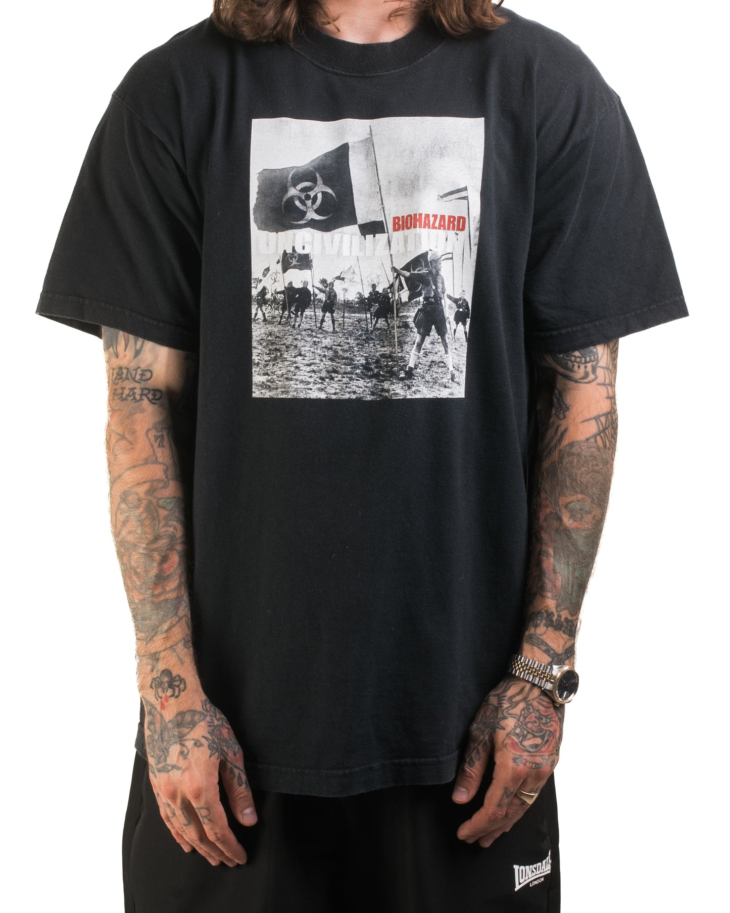 Vintage Biohazard Uncivilized T-Shirt
