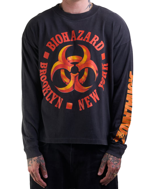 Vintage 1992 Biohazard Escape From New York Longsleeve
