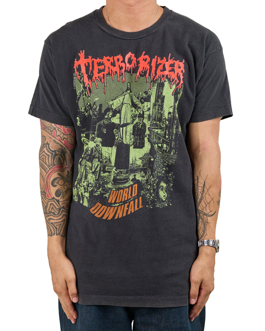 Vintage 1990 Terrorizer World Downfall T-Shirt