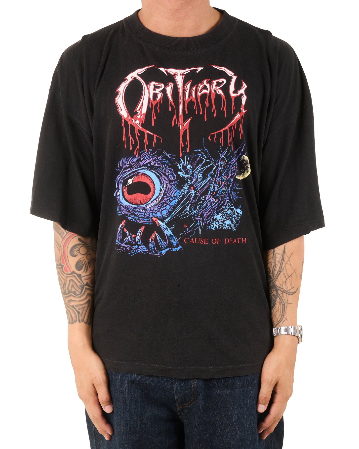 Vintage 90’s Obituary Cause Of Death T-Shirt