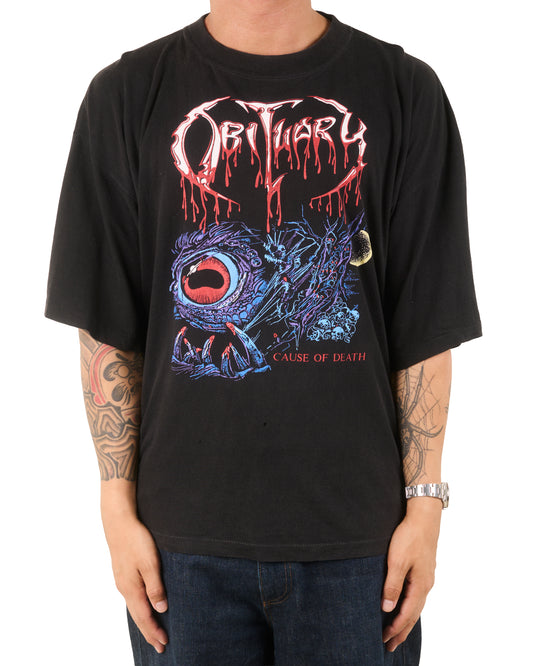 Vintage 90’s Obituary Cause Of Death T-Shirt