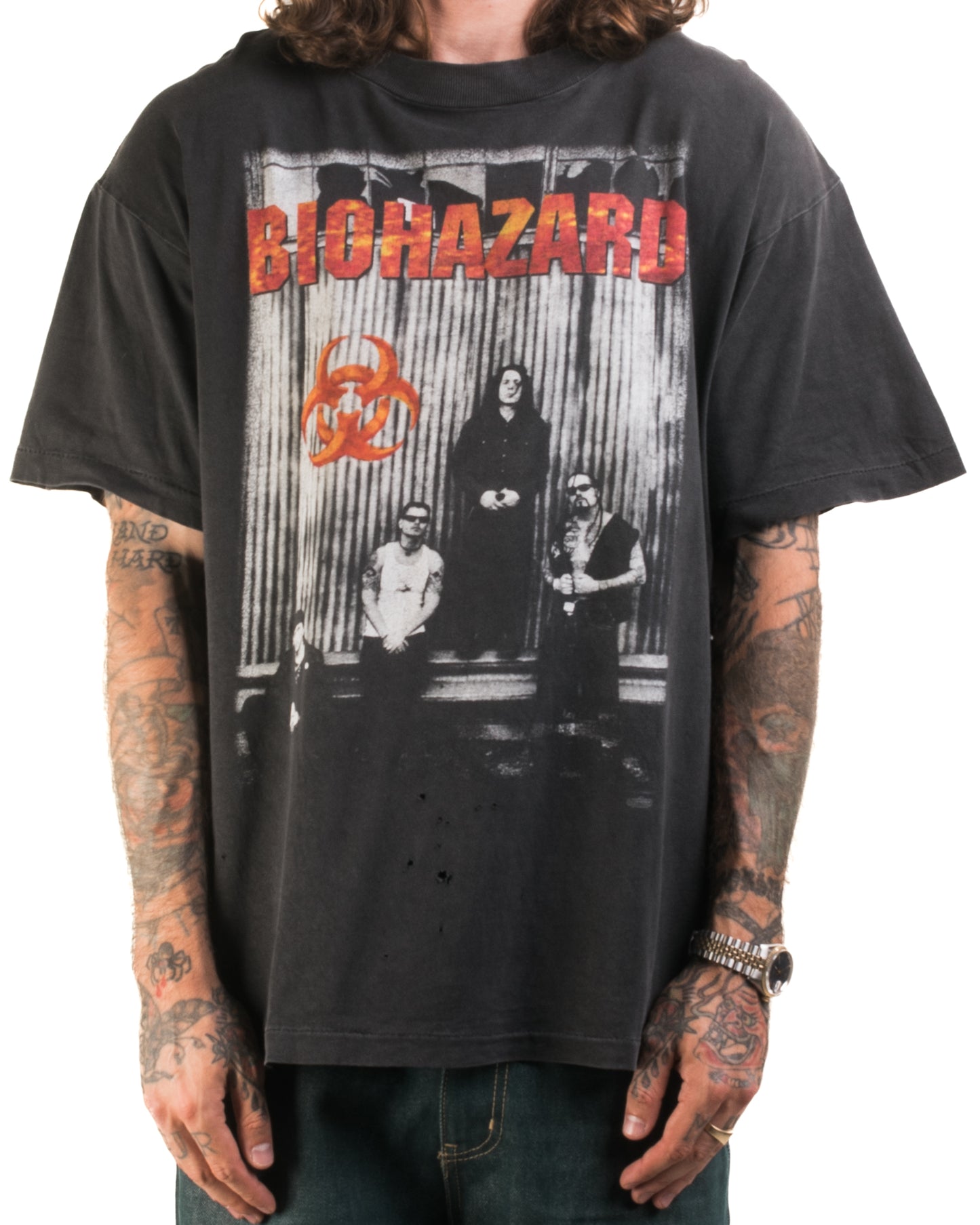 Vintage 1994 Biohazard Suicidal Run Tour T-Shirt