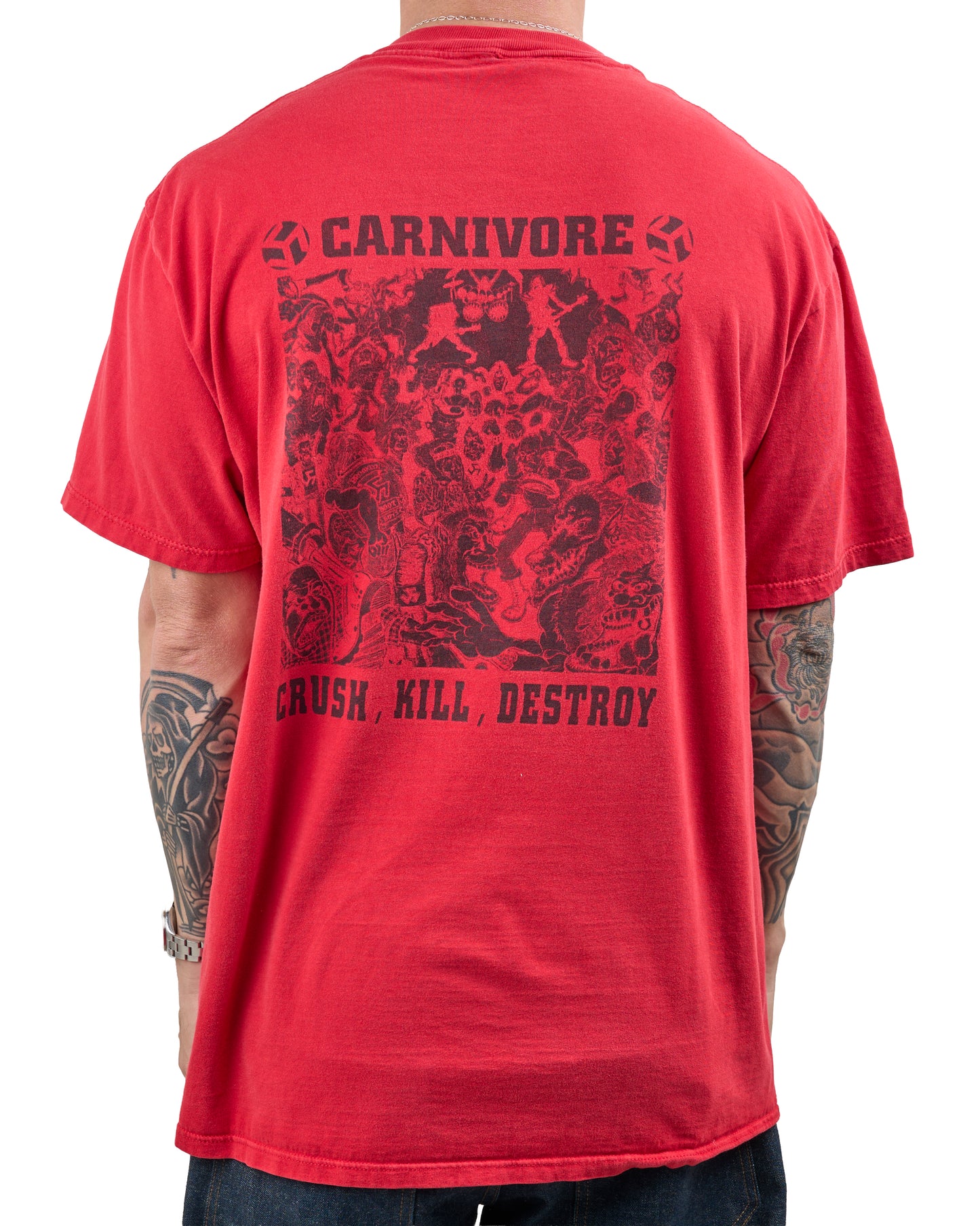 Vintage 90’s Carnivore Crush Kill Destroy T-Shirt