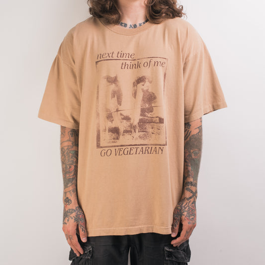 Vintage 90’s New Age Records Go Vegetarian T-Shirt