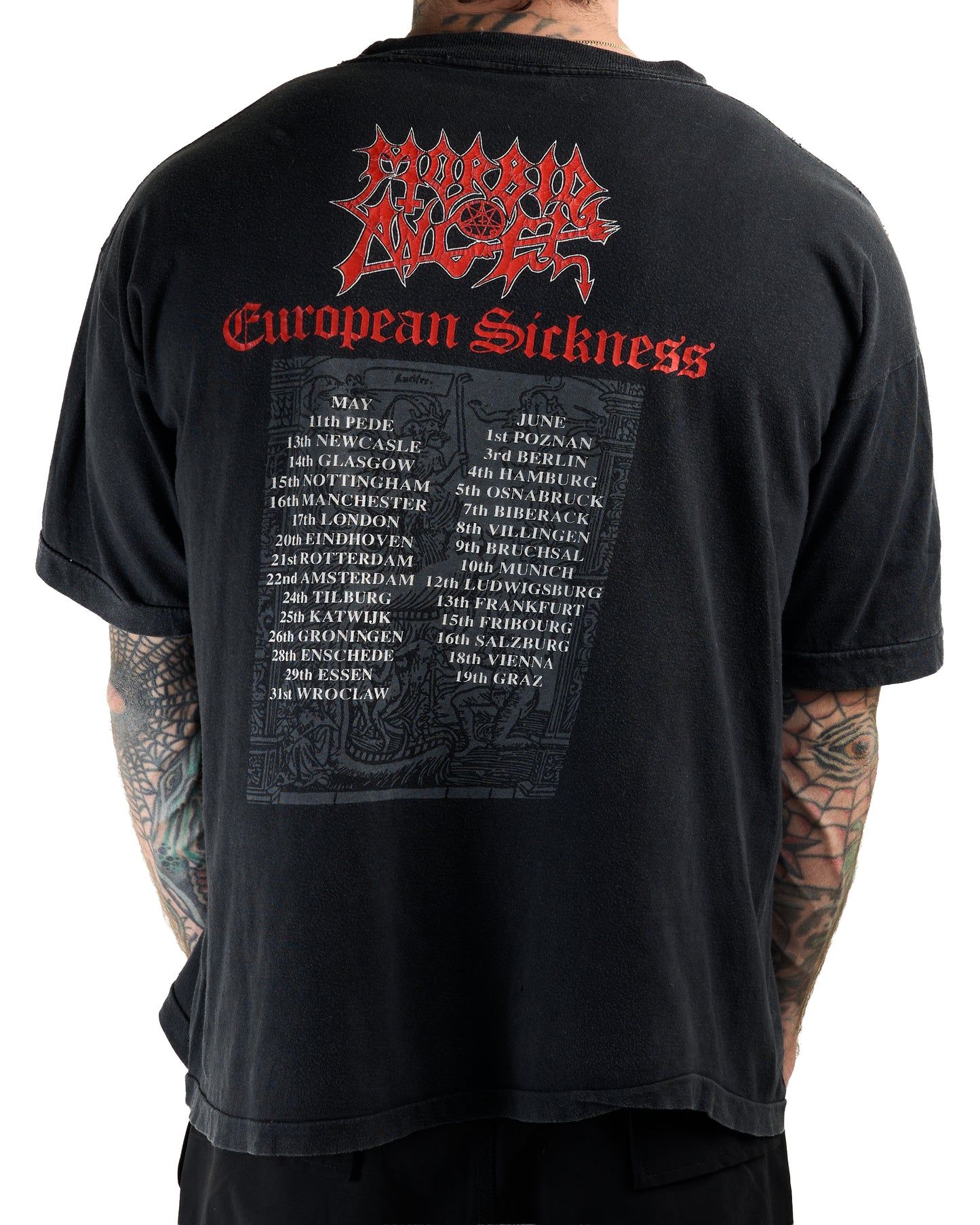 Vintage 90’s Morbid Angel Leading The Rats Tour T-Shirt
