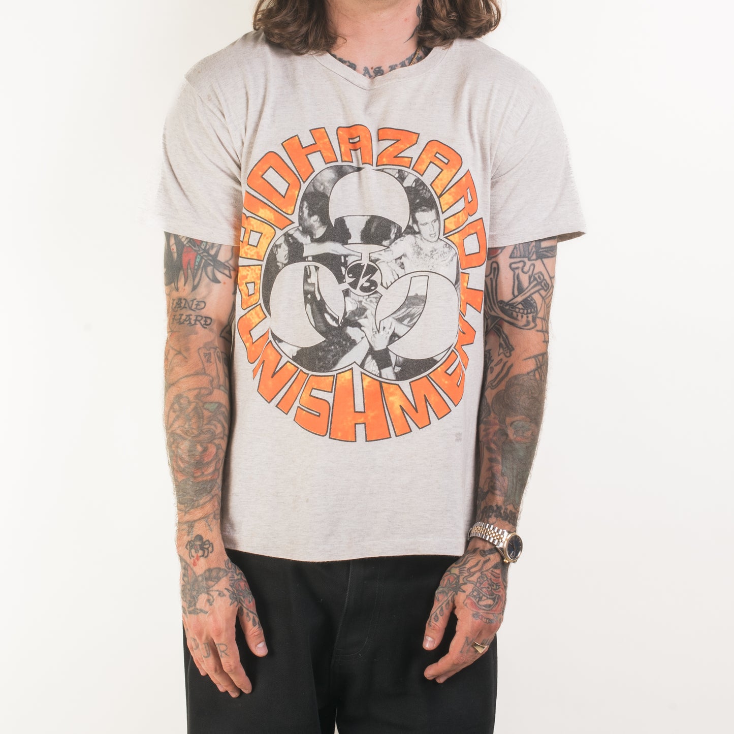 Vintage 1993 Biohazard Punishment Tour T-Shirt