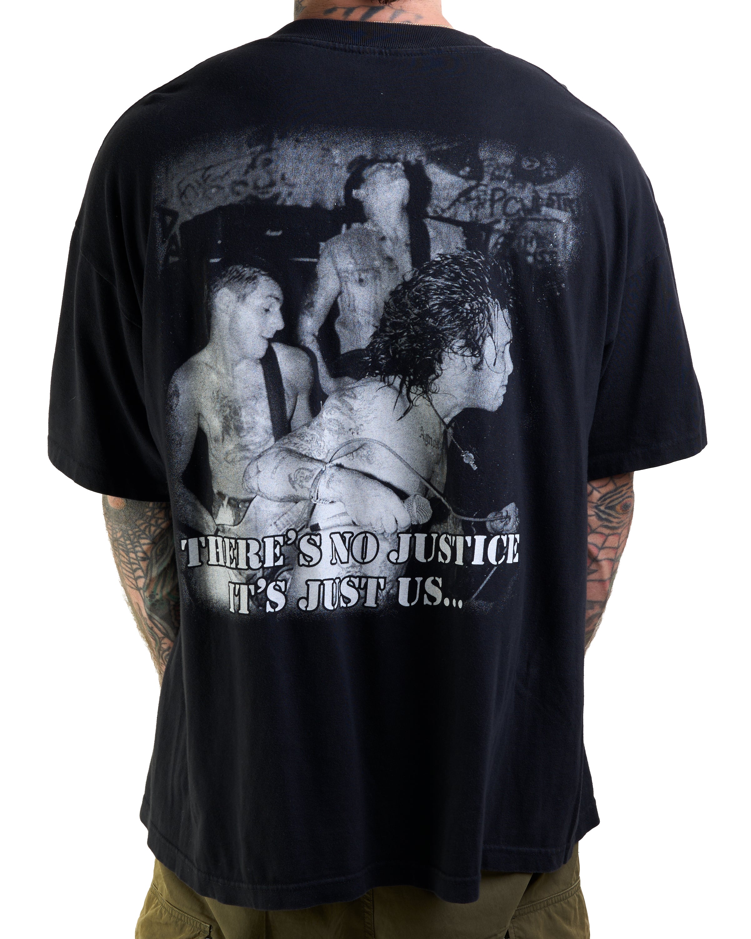 Vintage 90's Agnostic Front There's No Justice Just Us T-Shirt