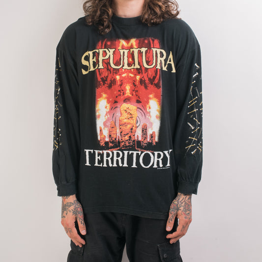 Vintage 1993 Sepultura War For Territory Longsleeve