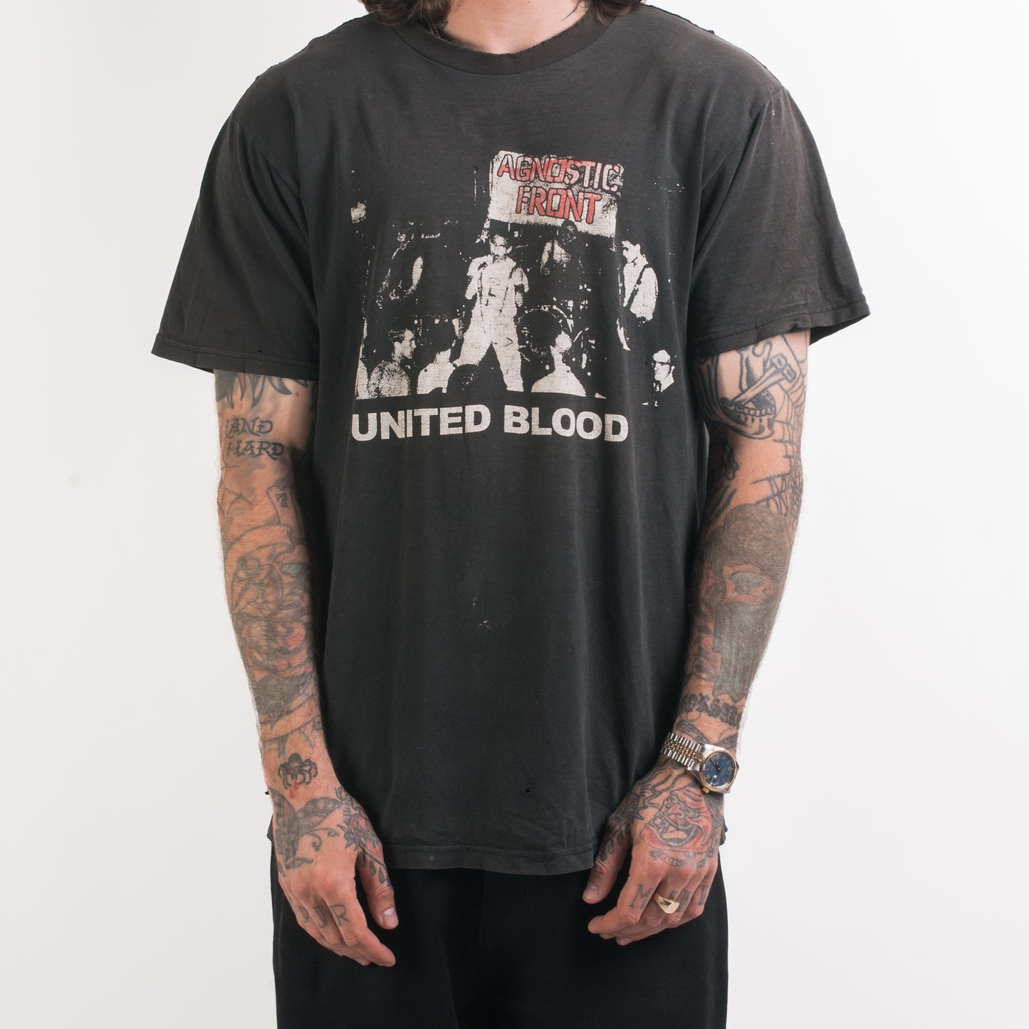 Vintage 90’s Agnostic Front United Blood T-Shirt