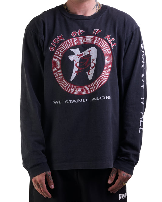 Vintage 1992 Sick Of It All We Stand Alone Tour Longsleeve