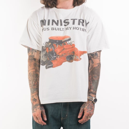Vintage 1991 Ministry Jesus Built My Hotrod T-Shirt