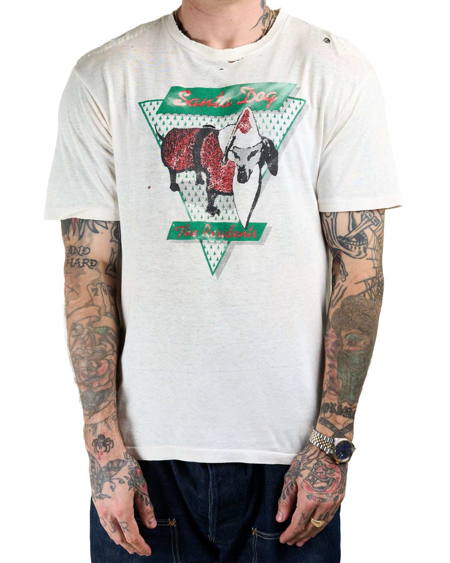 Vintage 80’s The Residents Santa Dog T-Shirt