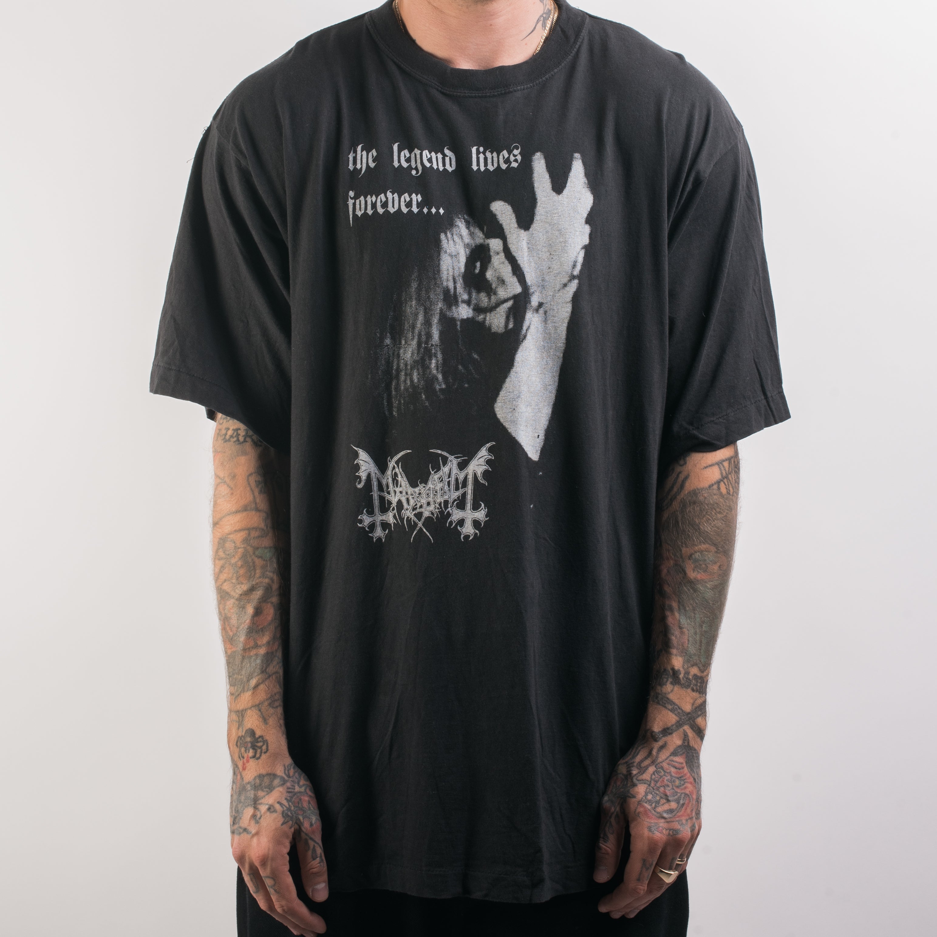 Vintage 90's Mayhem The Legend Lives Forever T-Shirt – Mills