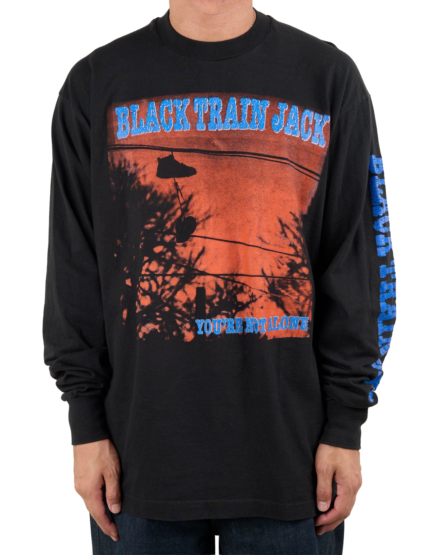 Vintage 90’s Black Train Jack You’re Not Alone Longsleeve