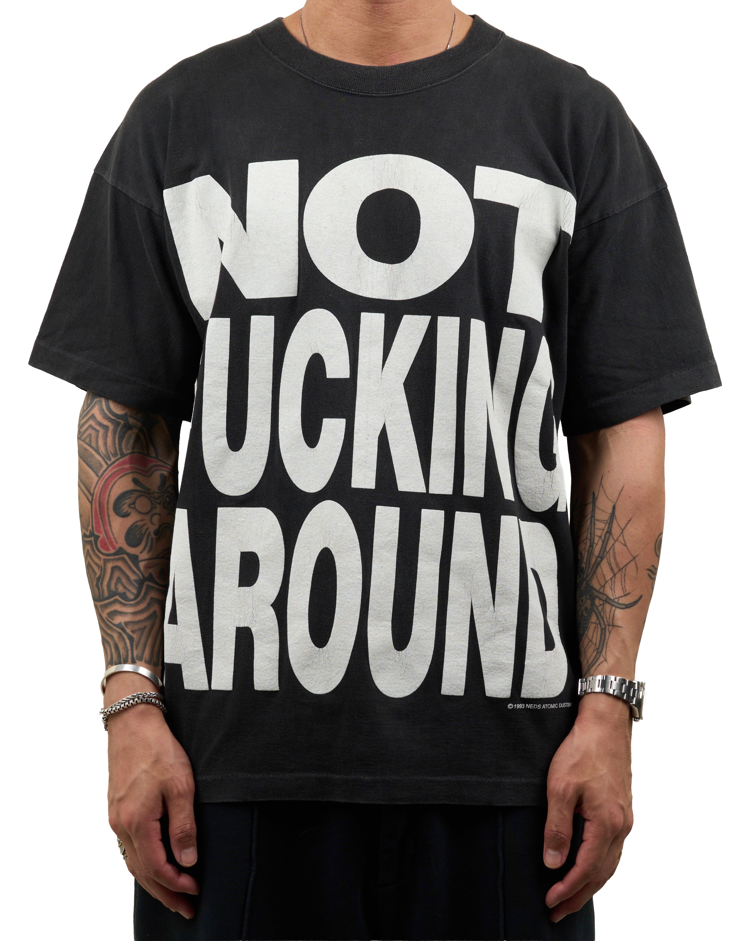 Vintage 1993 Ned’s Atomic Dustbin Not Fucking Around T-Shirt – Mills ...