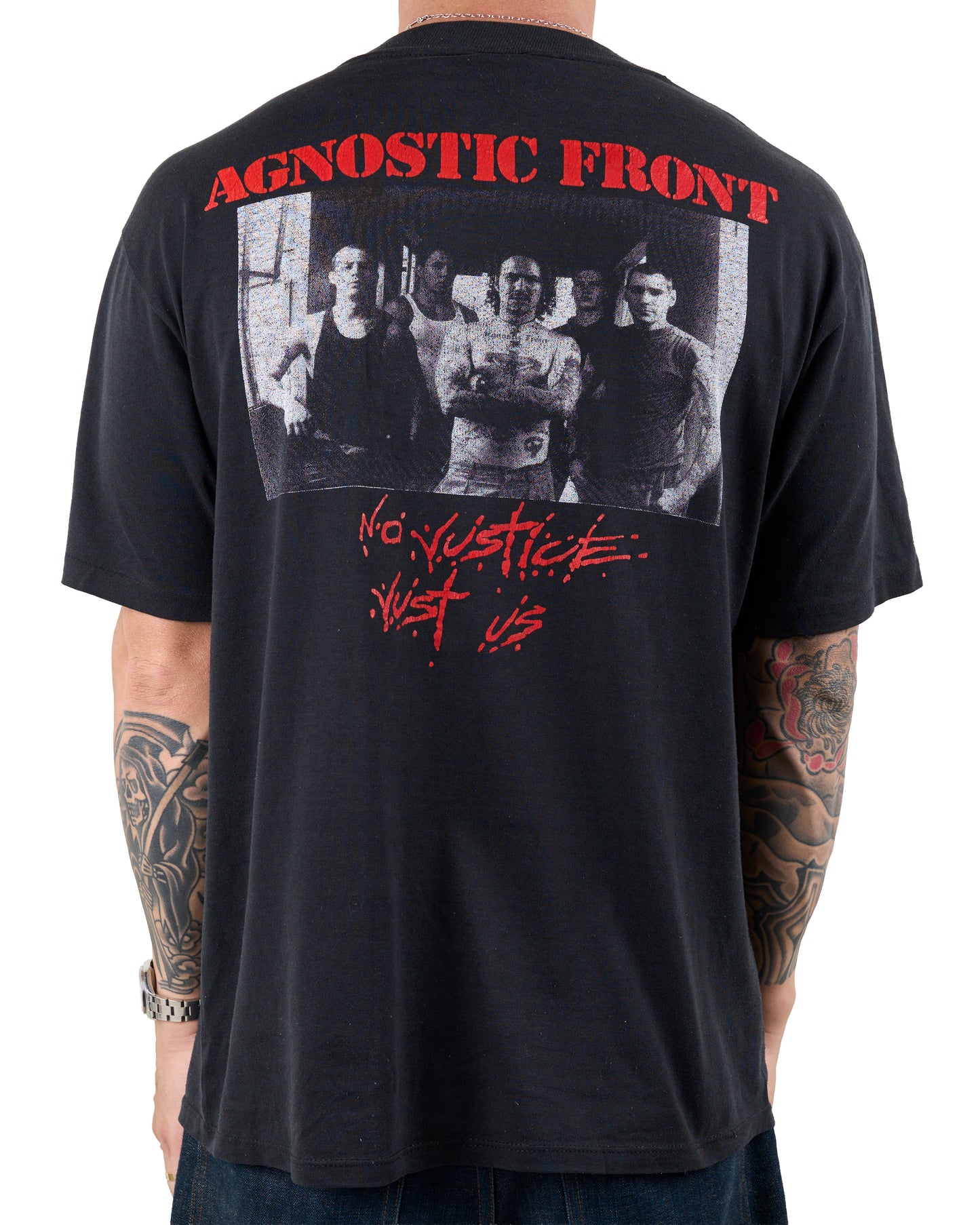 Vintage 90’s Agnostic Front No Justice Just Us T-Shirt