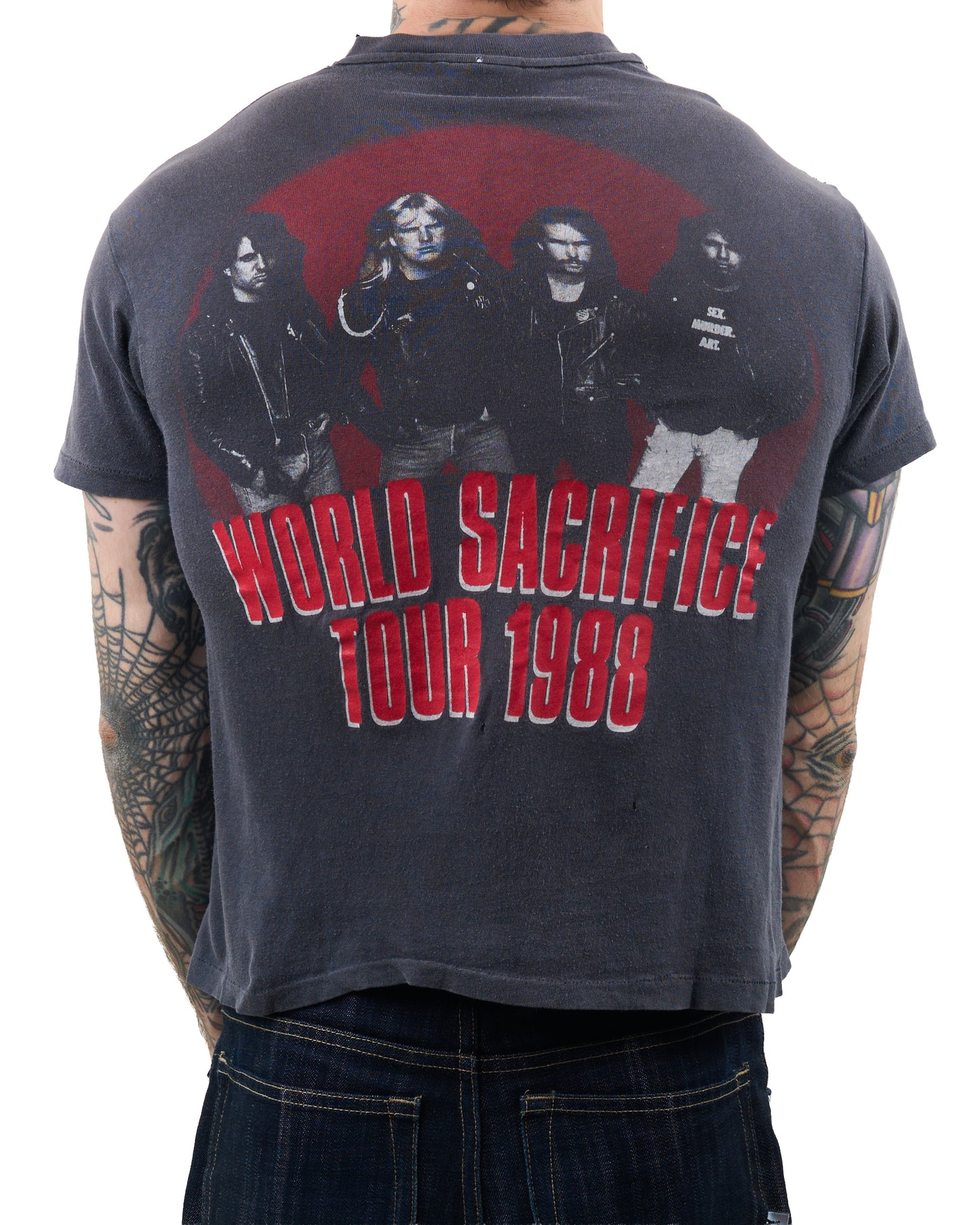 Vintage 1989 Slayer World Sacrifice Tour T-Shirt