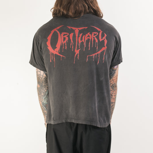 Vintage 1990 Obituary Slowly We Rot T-Shirt