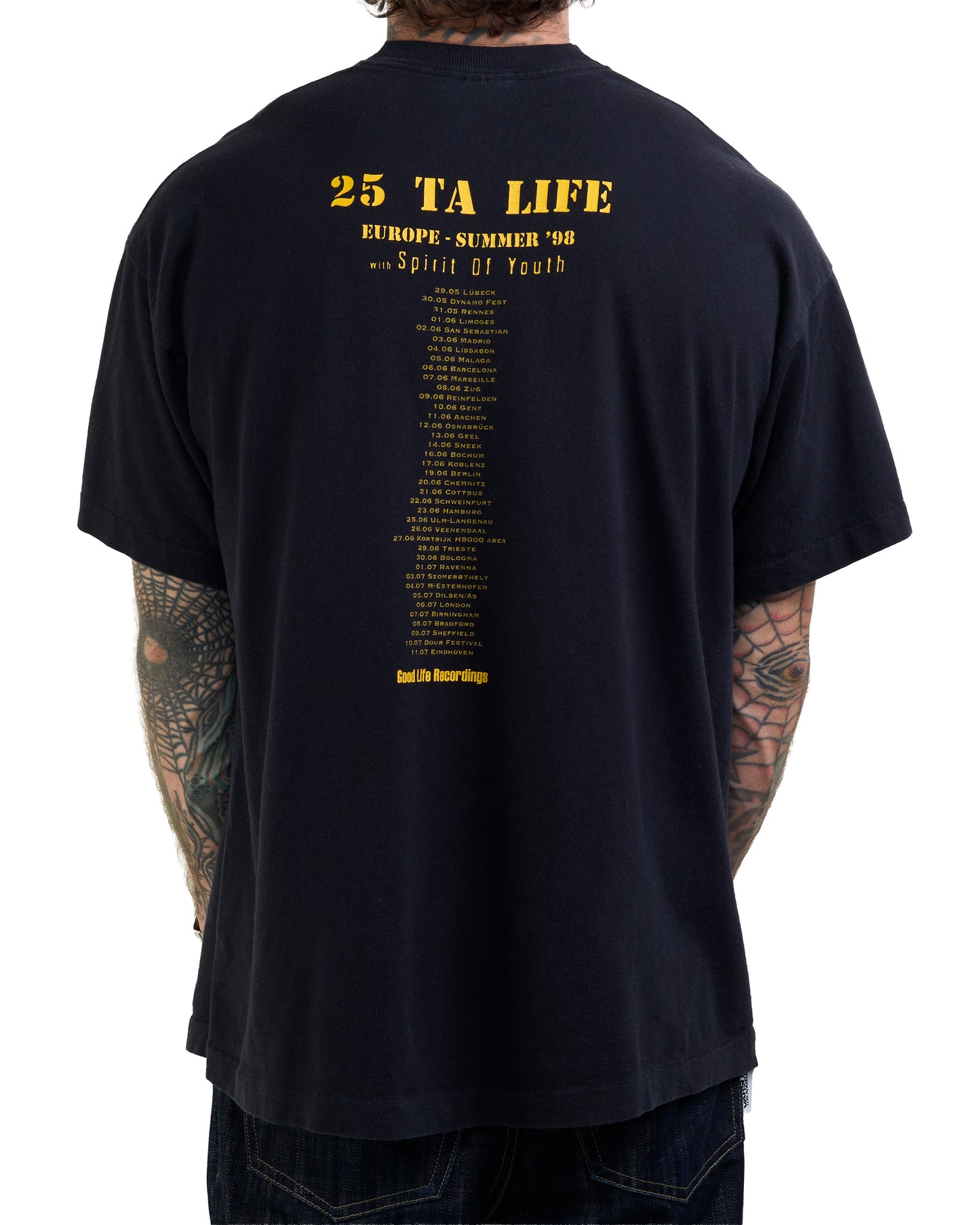 Vinegar 1998 25 Ta Life Tour T-Shirt