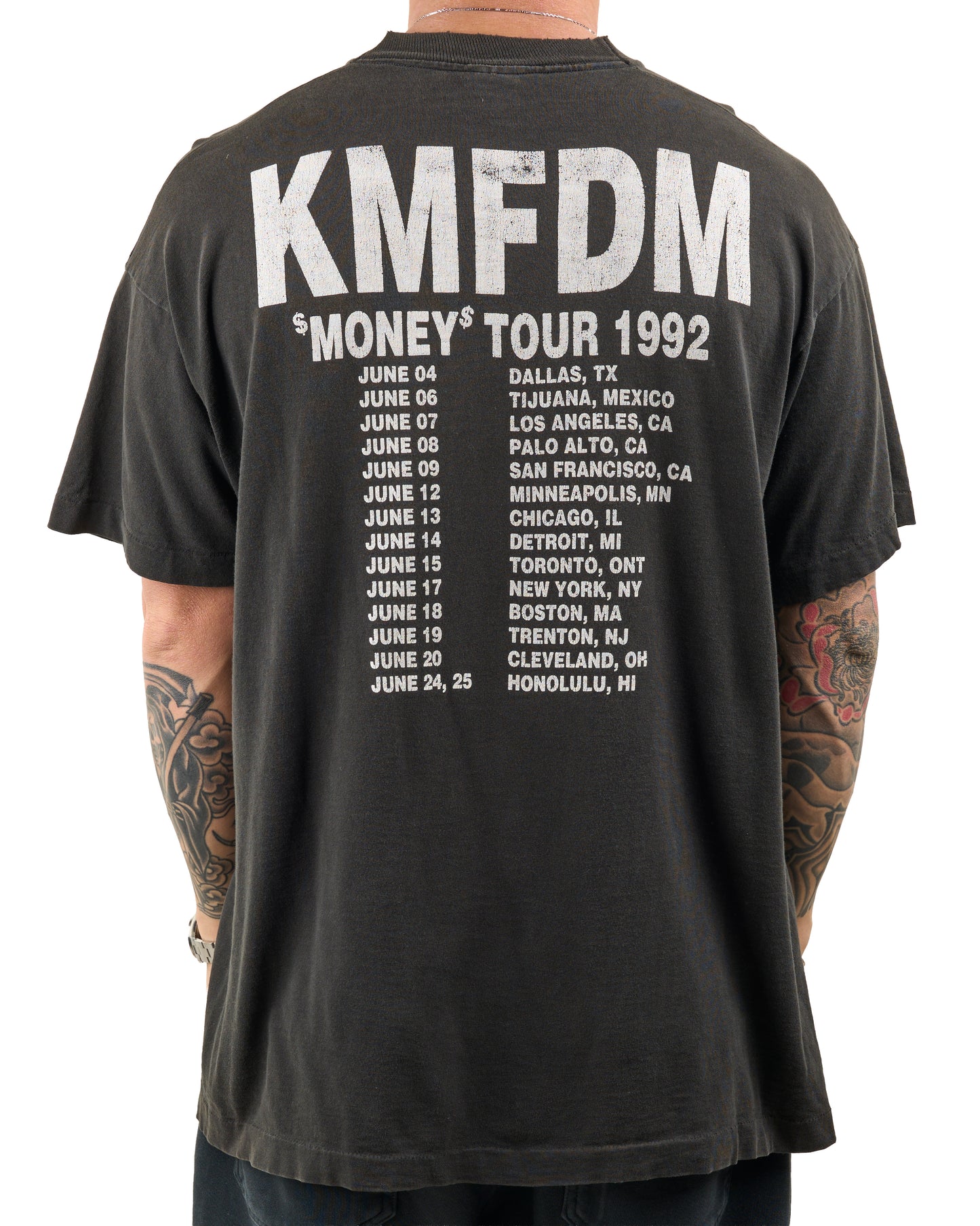 Vintage 1992 KMFDM Money Tour T-Shirt