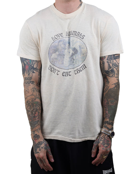 Vintage 80’s Love Animals Don’t Eat Them T-Shirt