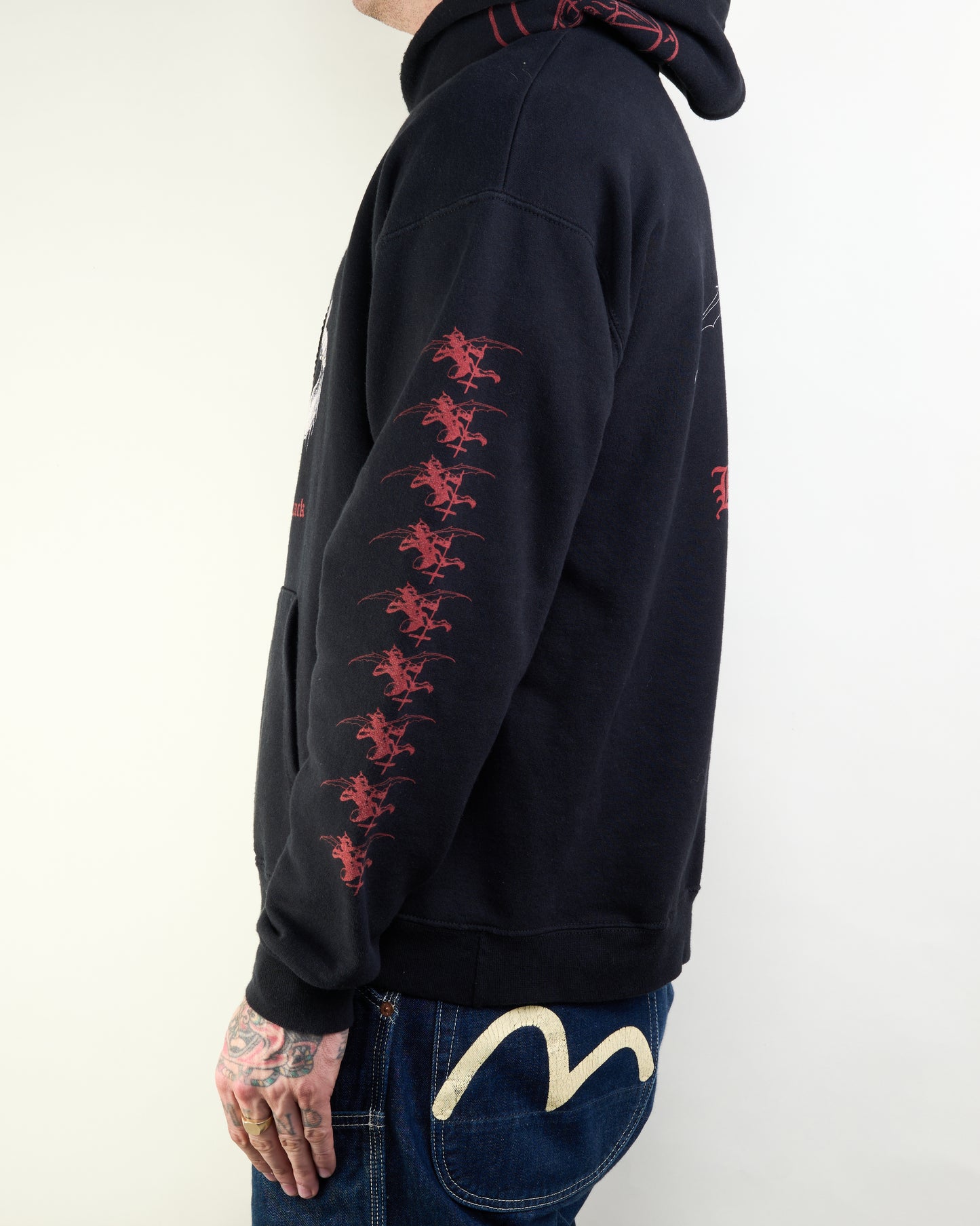 Vintage 90’s Blasphemy Black Metal Skinheads Hoodie