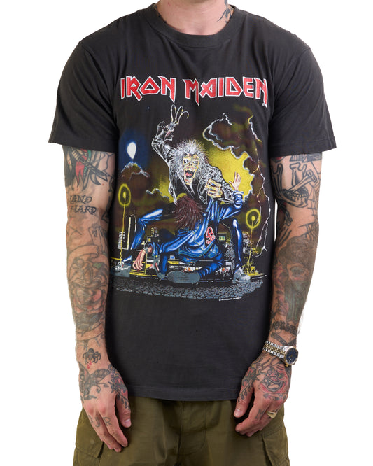 Vintage 1990 Iron Maiden No Prayer On The Road Tour T-Shirt